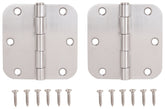 ProSource 20338SS-35RC-DB-P Door Hinge, Stainless Steel, Stainless Steel, Loose Pin, 180 deg Range of Motion
